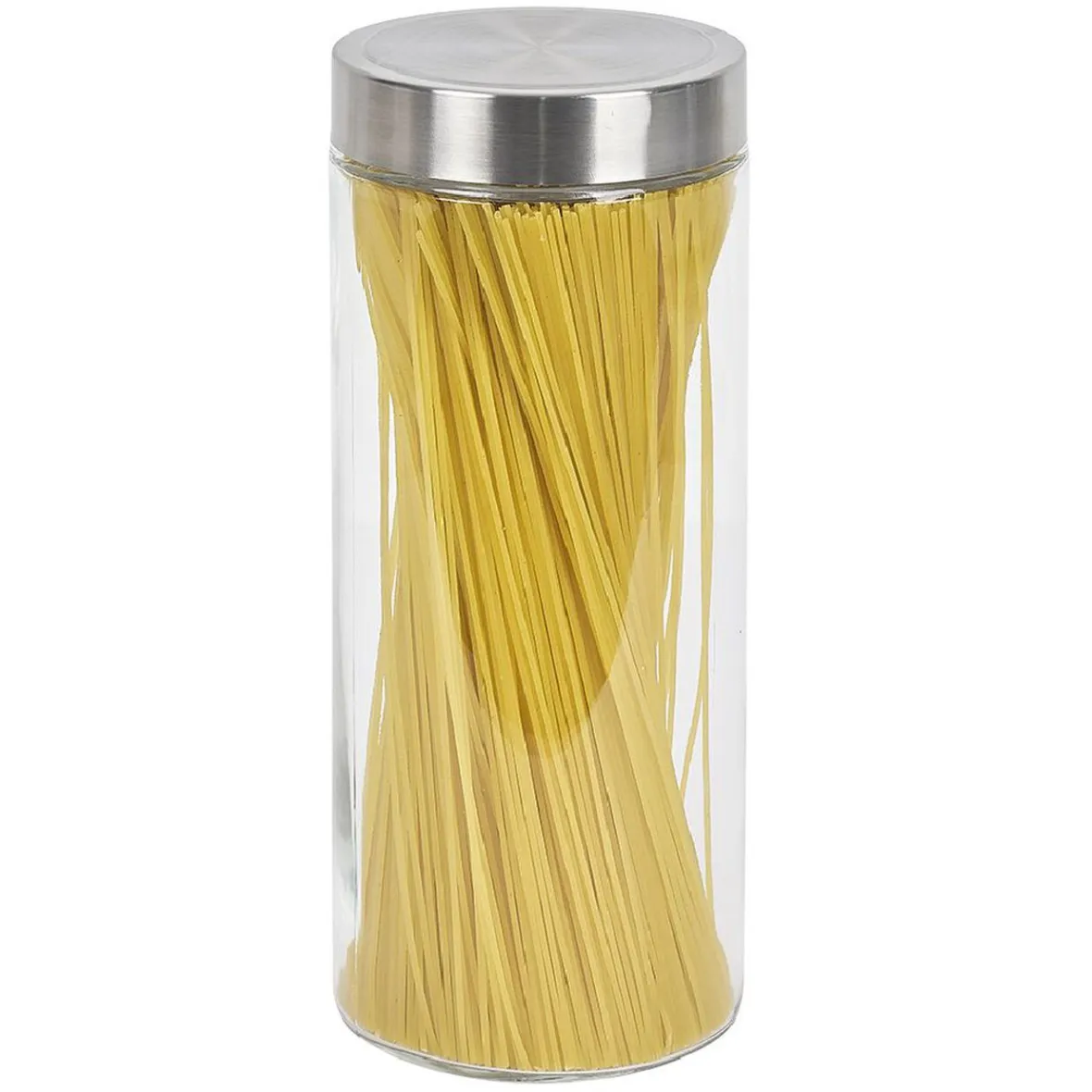 Gifi Conservation Alimentaire^Bocal en verre avec couvercle inox - Lot de 4