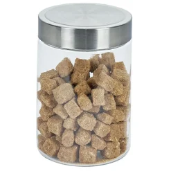Gifi Conservation Alimentaire^Bocal en verre avec couvercle inox - Lot de 4