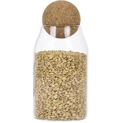 Gifi Conservation Alimentaire^Bocal en verre avec couvercle en liège70 cl