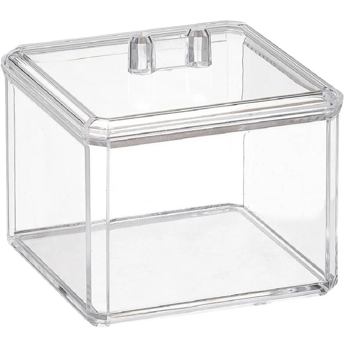 Boîte à coton plastique transparent^Gifi Hot
