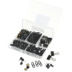 Boîte accessoires de bureau trombones, pinces et punaises^Gifi Discount