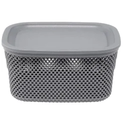 Boîte avec couvercle 3,5L gris Entretien Du Linge