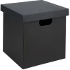 Hot Boîte carton noire ou blanche 27x27xH27cm Rangement