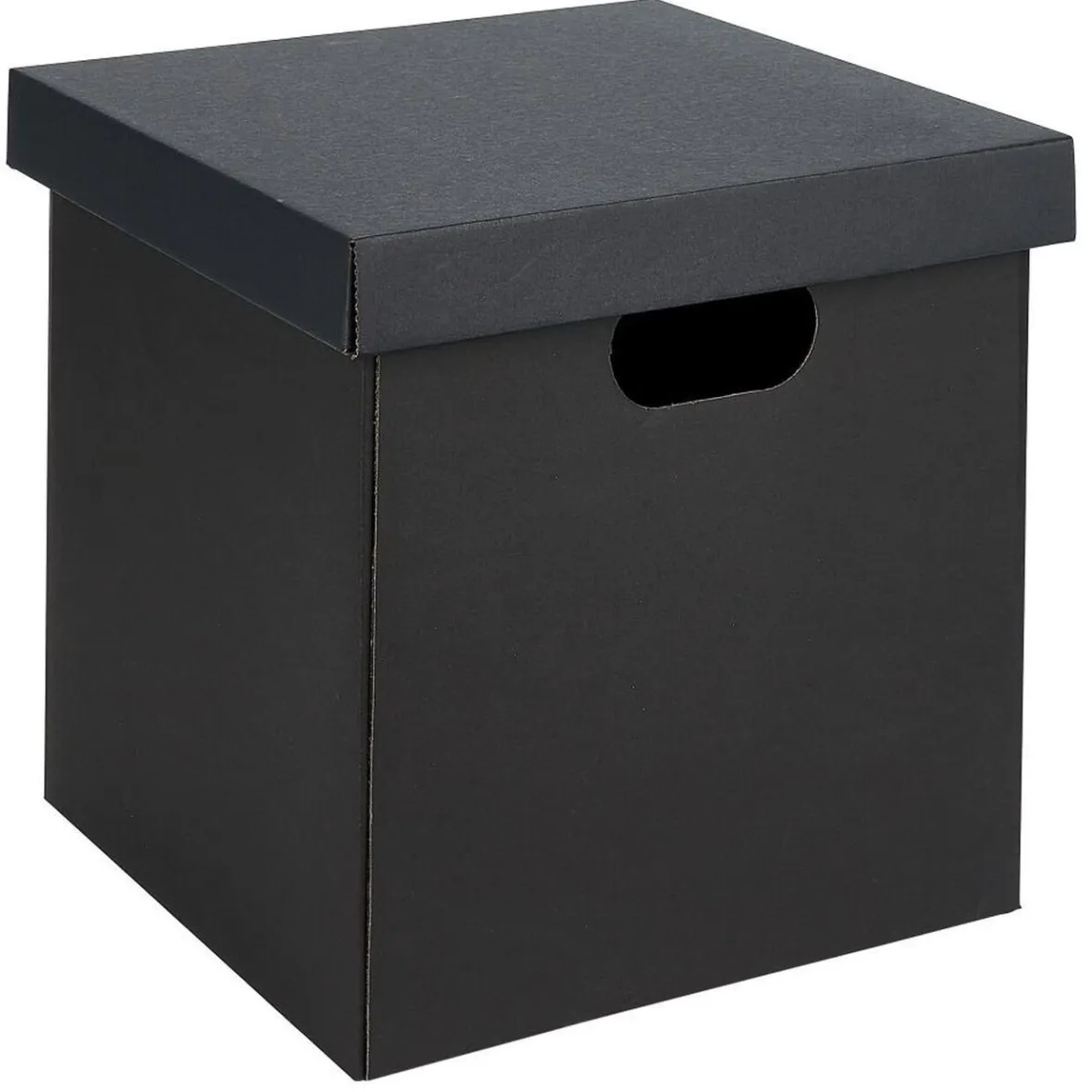 Hot Boîte carton noire ou blanche 27x27xH27cm Rangement