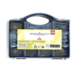 Boîte de 184 pièces de chevilles et vis^Gifi Hot