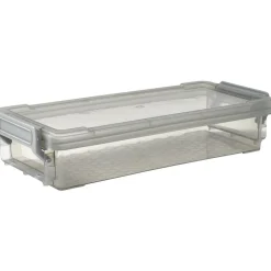 Best Boîte de rangement avec fermeture à clip gris 4 L Rangement