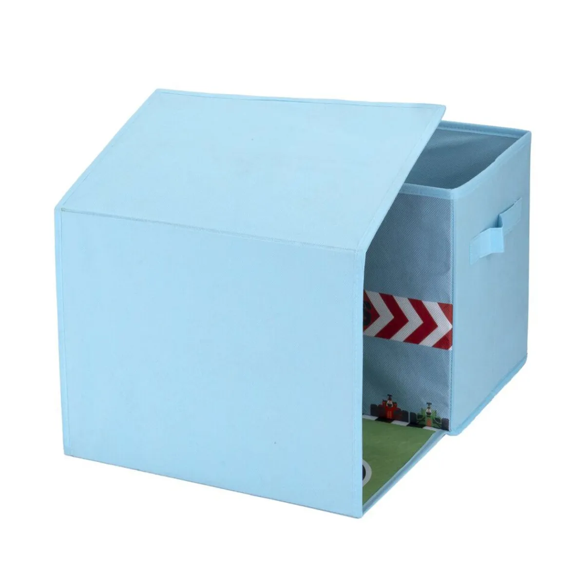 Best Boîte de rangement avec tapis de jeux circuit ou safari - 2 modèles Rangement