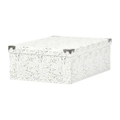 Clearance Boîte de rangement en carton L.44 x l.31 x H.15 cm Entretien Du Linge