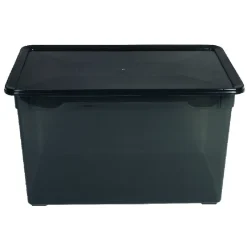 Boîte de rangement noire 5 L Entretien Du Linge