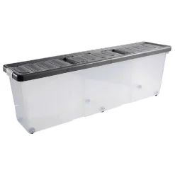 Boîte de rangement plastique sapin Noël 90L 120x39xH33 cm Entretien Du Linge