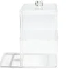 Boîte de rangement salle de bain 2 compartiments 9,3x9,3xH15,5cm^Gifi Clearance