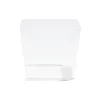 Boîte de rangement salle de bain plastique transparent 16,5x16,5xH14,5 cm^Gifi New