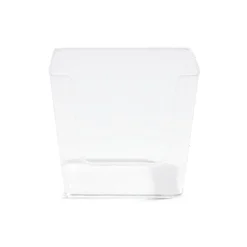 Boîte de rangement salle de bain plastique transparent 16,5x16,5xH14,5 cm^Gifi New