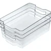Gifi Rangement De Cuisine^Boîte de rangement transparente pour réfrigérateur x3