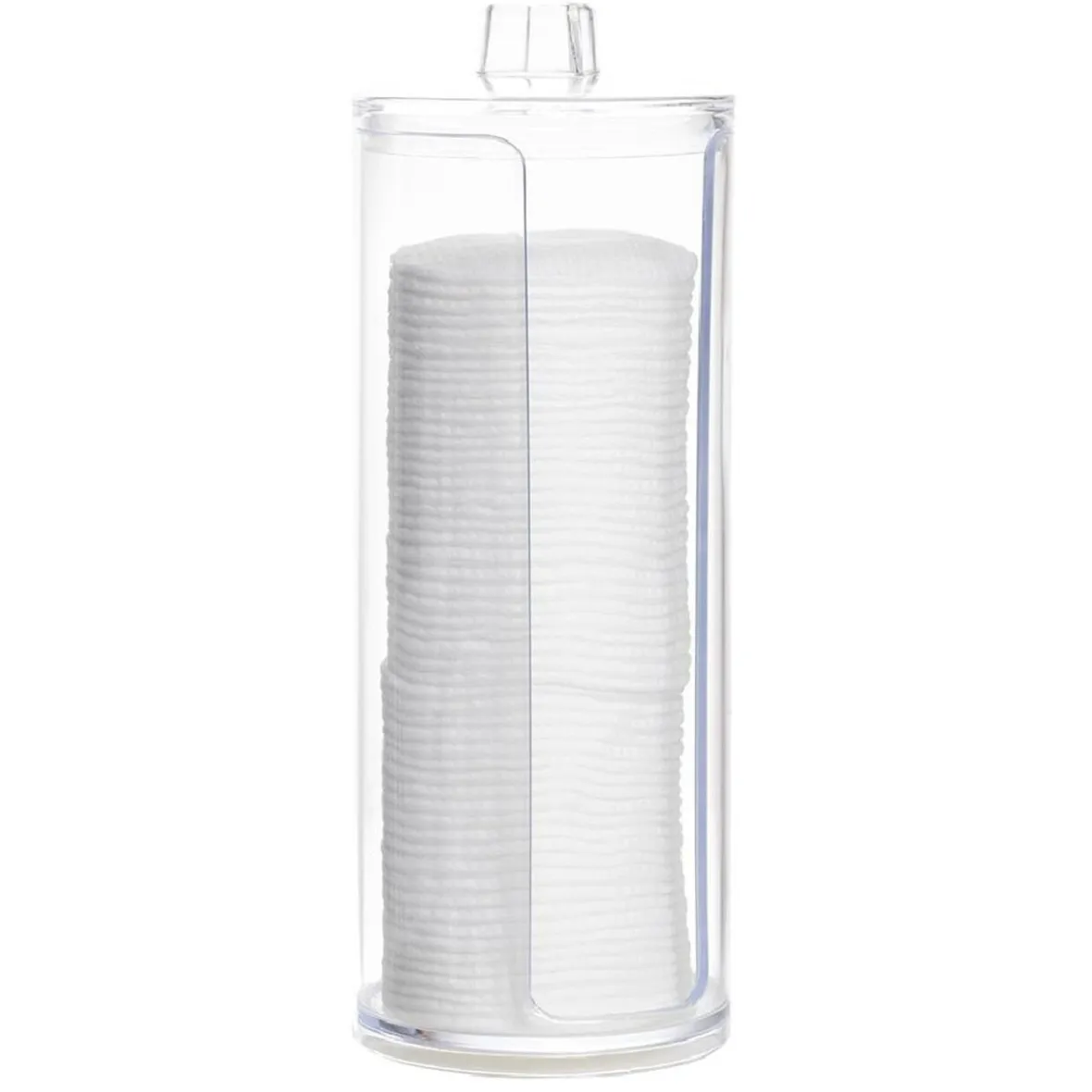 Boîte de rangement transparente pour coton^Gifi New