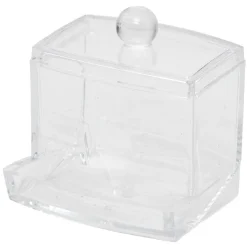Boîte distributeur à coton tige transparent^Gifi Hot