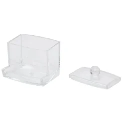 Boîte distributeur à coton tige transparent^Gifi Hot