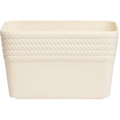 Boîte plastique beige 14x11xH8,5cm^Gifi Best