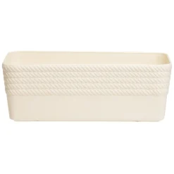 Boîte plastique beige 20x11xH7cm^Gifi Online