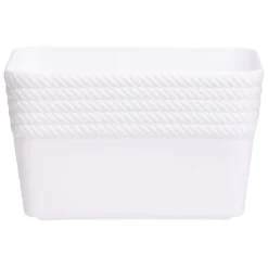 Boîte plastique blanc 14x11xH8,5cm^Gifi Clearance