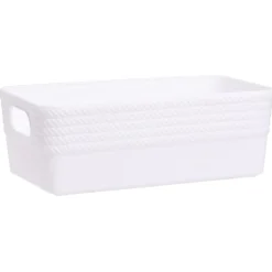 Boîte plastique blanc 20x11xH7cm^Gifi Discount