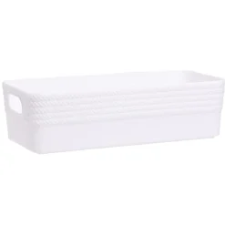 Boîte plastique blanc 25x11xH7cm^Gifi Hot