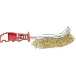 Brosse métallique manche plastique rouge^Gifi Sale