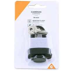 Cadenas 30 mm avec 3 clés - Résistant à l'eau^Gifi Hot