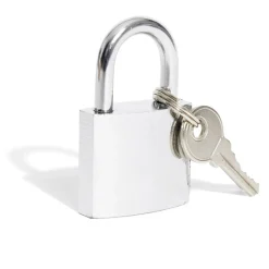 Cadenas en acier gris chromé de 32 mm - 2 clés^Gifi New