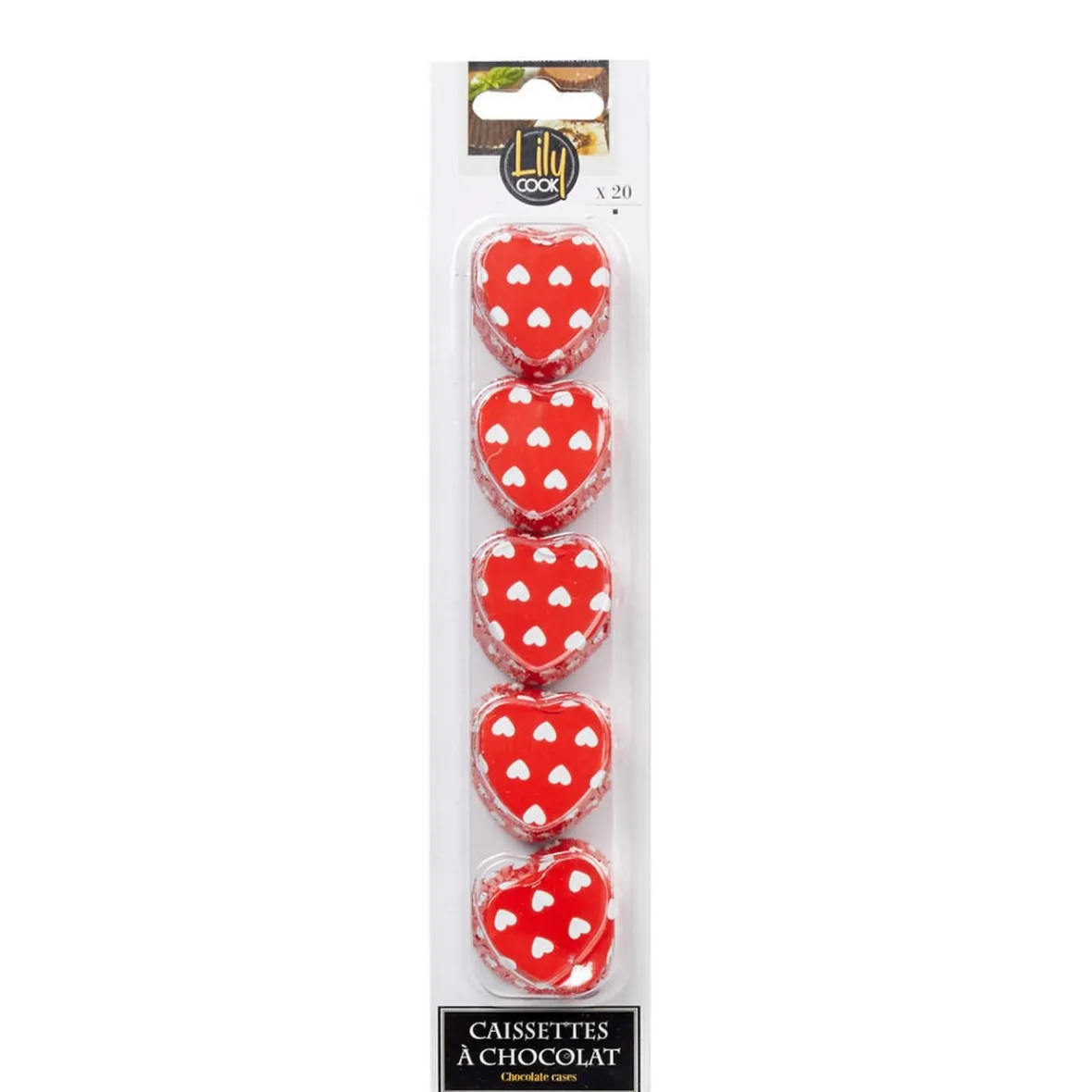 Gifi Cuisson^Caissette à chocolat forme coeur x20