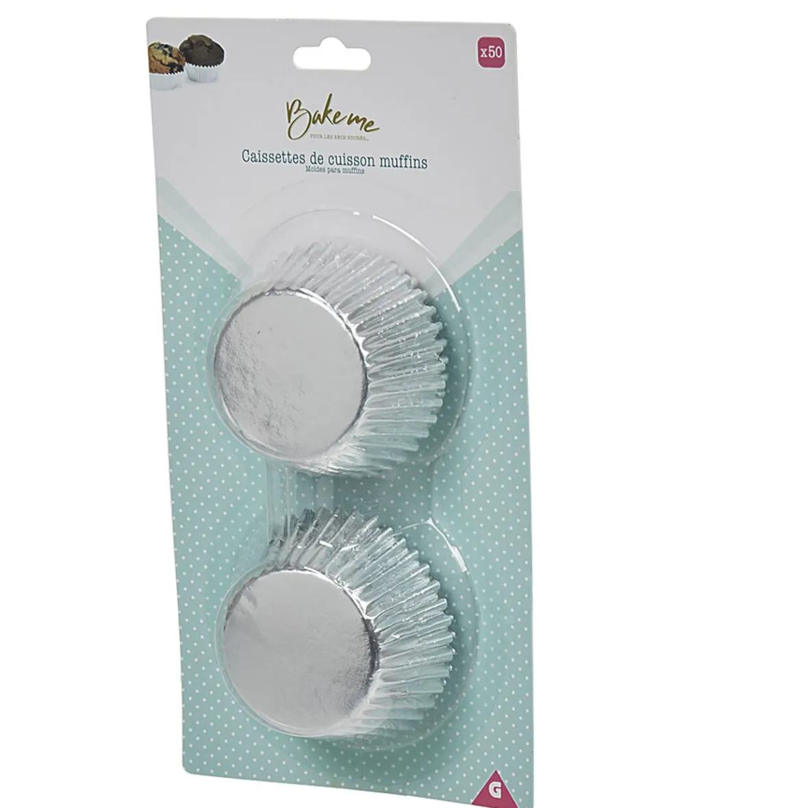 Gifi Cuisson^Caissette à muffin en aluminium gris x80