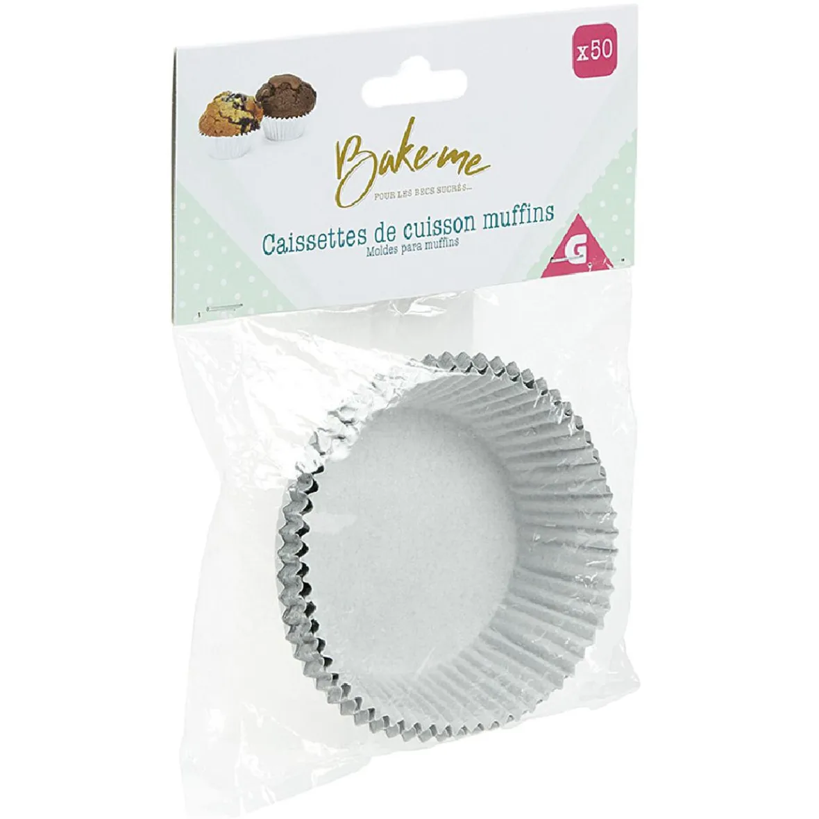 Gifi Cuisson^Caissette à muffin en aluminium gris x80