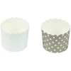 Gifi Cuisson^Caissette à muffin motif pois gris bleu x25