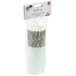 Gifi Cuisson^Caissette à muffin motif pois gris bleu x25