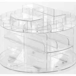 Carrousel à cosmétiques transparent rotatif^Gifi