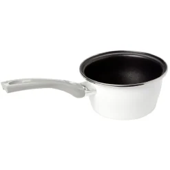 Gifi Cuisson^Casserole acier émaillé noir et blanc Ø 16 cm