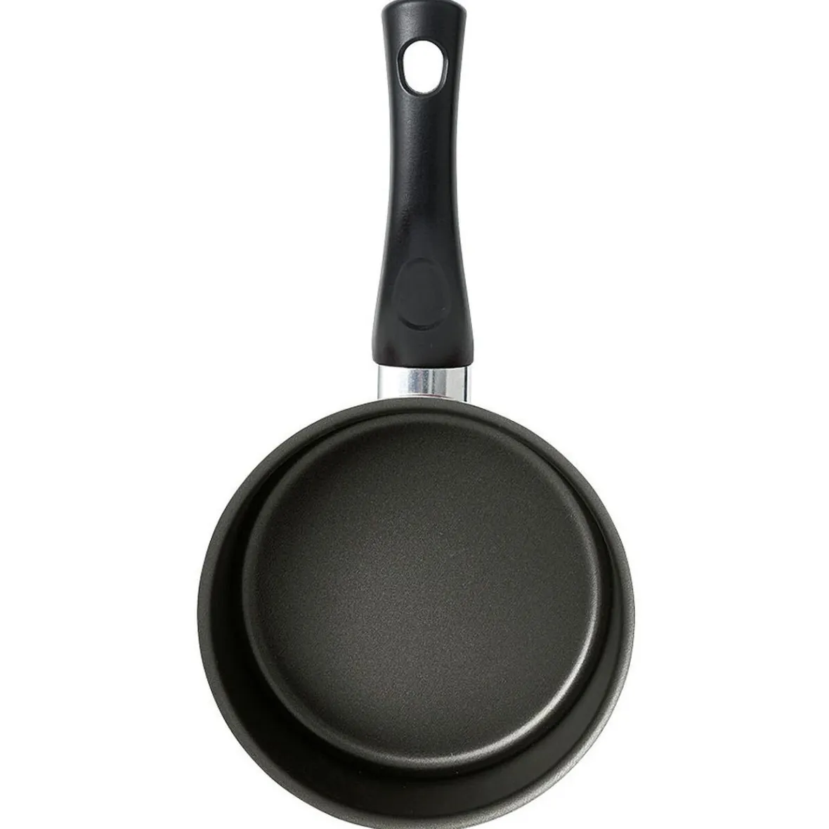 Gifi Cuisson^Casserole aluminium antiadhésive noir et rouge Ø 16 cm