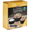 Gifi Cuisson^Casserole aluminium noir x3 avec poignée amovible x1