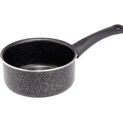 Gifi Cuisson^Casserole effet pierre antiadhérente noir Ø16xH7,5cm