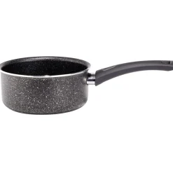 Gifi Cuisson^Casserole effet pierre antiadhérente noir Ø16xH7,5cm