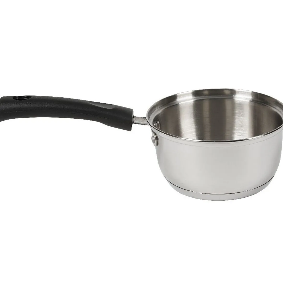 Gifi Cuisson^Casserole inox avec poignée bakélite noir ø 18 cm