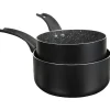 Gifi Cuisson^Casserole noire à induction effet pierre x2