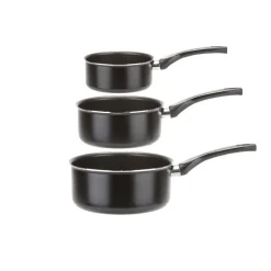 Gifi Cuisson^Casserole noire en aluminium x3