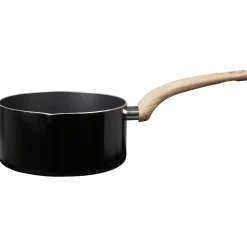 Gifi Cuisson^Casserole noire manche effet bois Ø 20