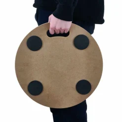 Chariot plateforme en bois avec roulettes et poignée^Gifi Clearance