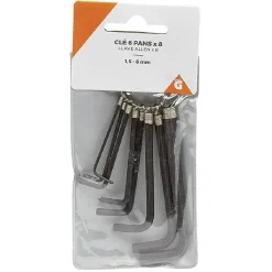 Clé hexagonale 6 pans x8^Gifi Outlet