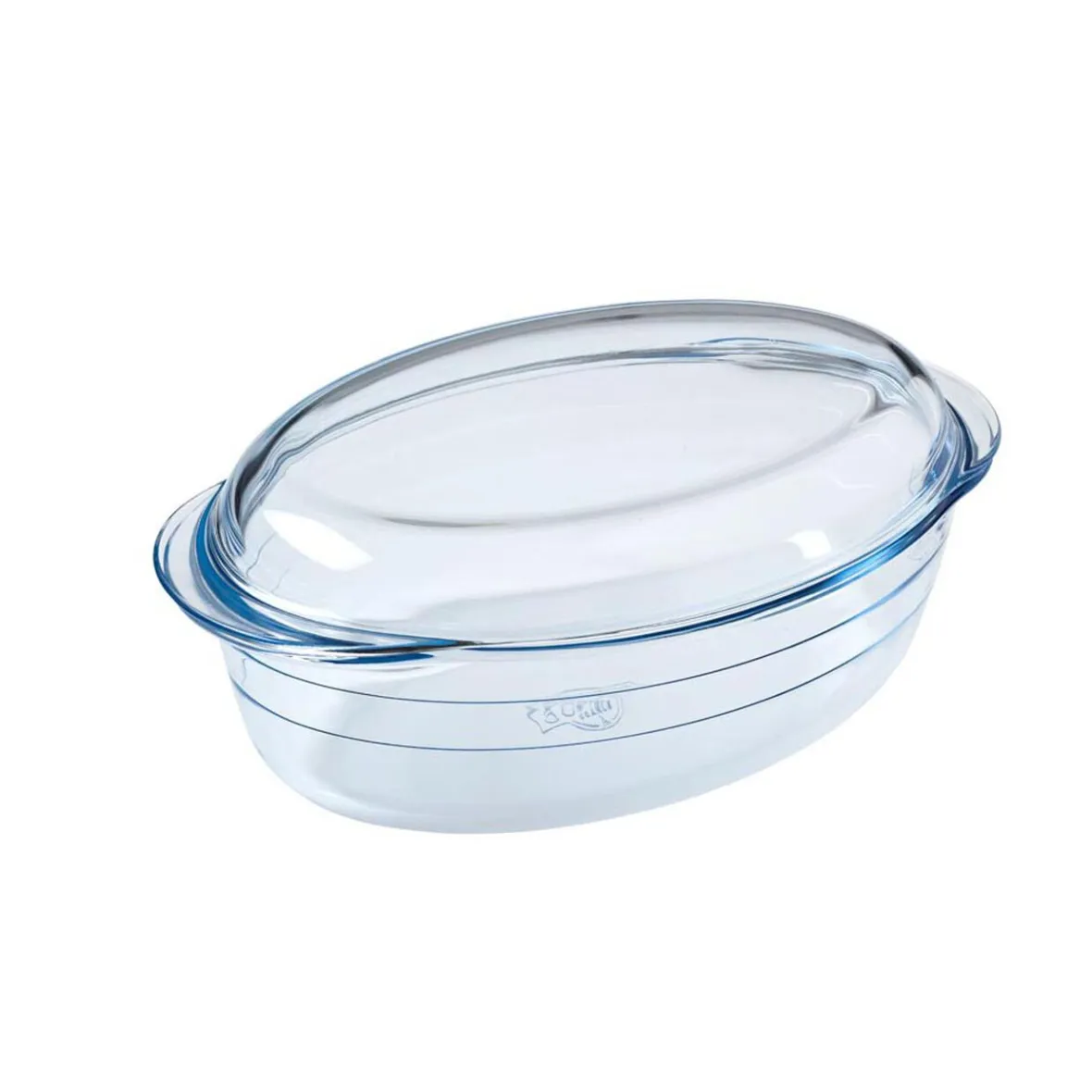 Gifi Cuisson^Cocotte ovale en verre transparent 4 L