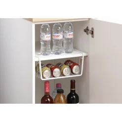 Gifi Rangement De Cuisine^Corbeille blanche à suspendre Metaltex
