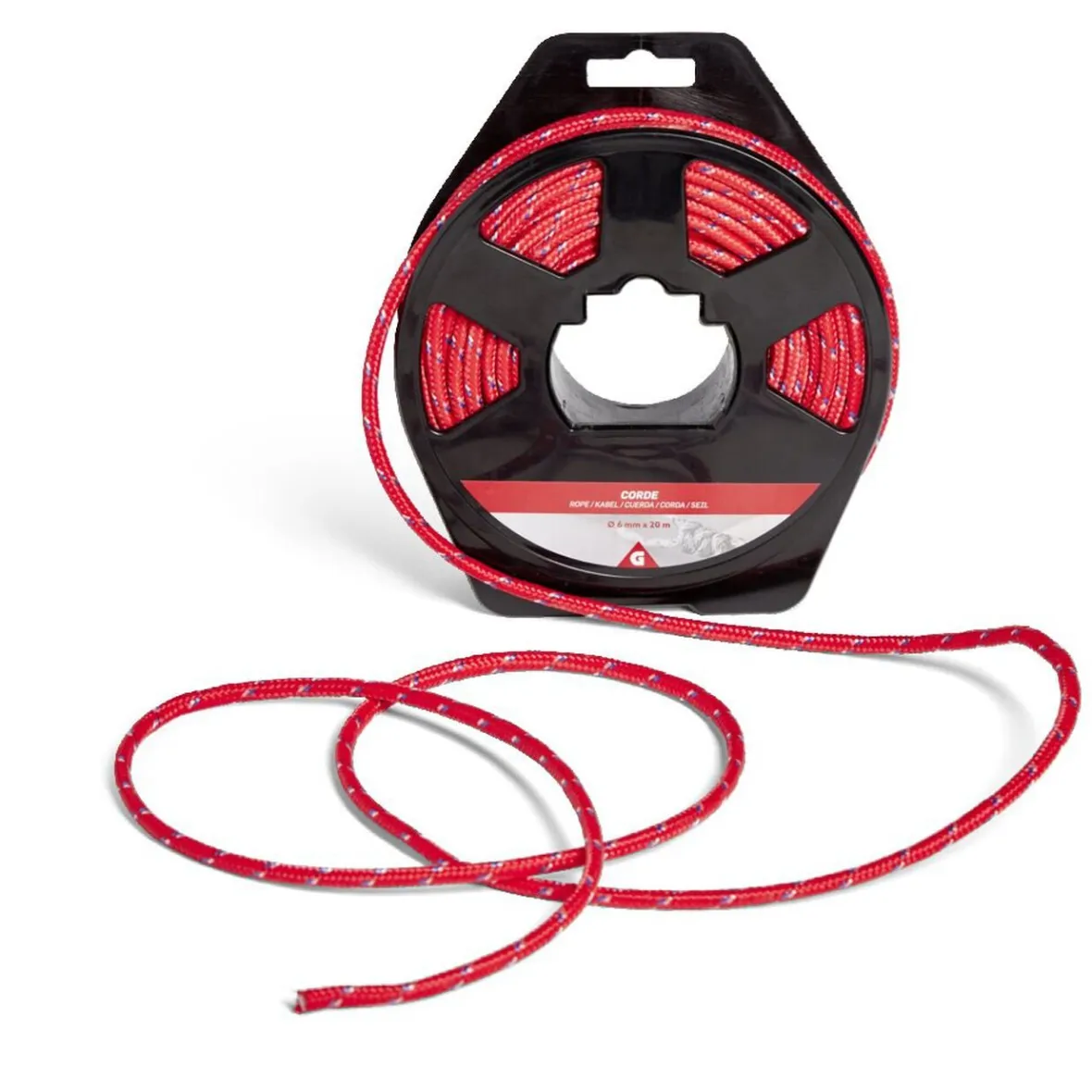 Corde Ø6mmx20m plastique jaune^Gifi Discount