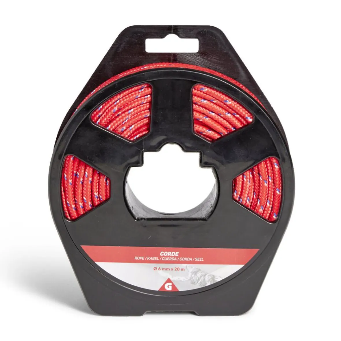 Corde Ø6mmx20m plastique jaune^Gifi Discount